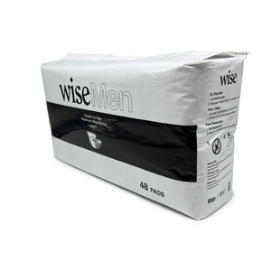 Wise Men Guard Maximum Protection Incontinence Pads (3 Bags / 144 Pads)- Size 5.9" x 12.6"