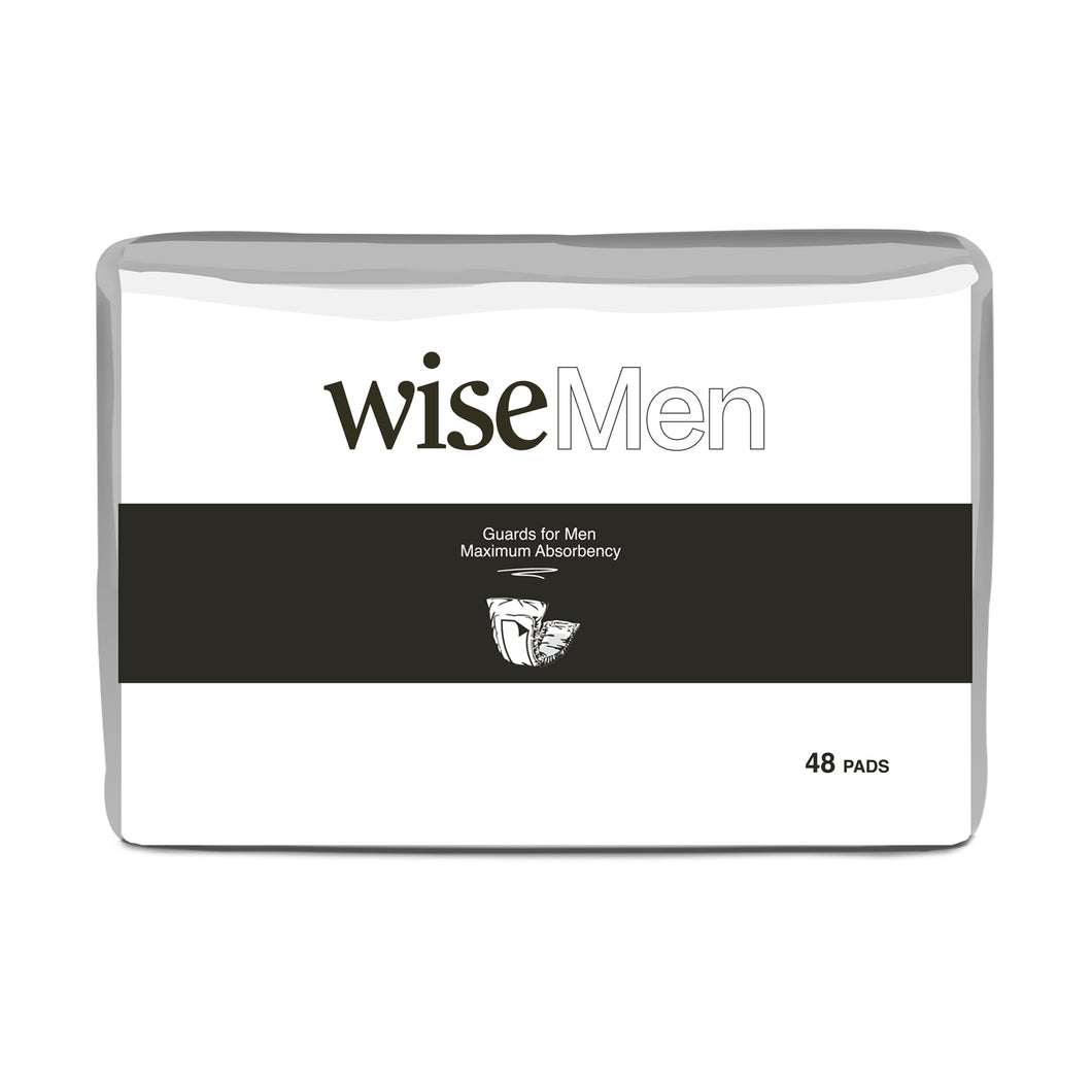 Wise Men Maximum ( One size fits all ) Incontinence Pads (48 Pads)- Size 5.9