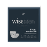 Wise Men Guard Maximum Protection Incontinence Pads Travel Package ( 5 Pads Per Bag )- Size 5.9" x 12.6"